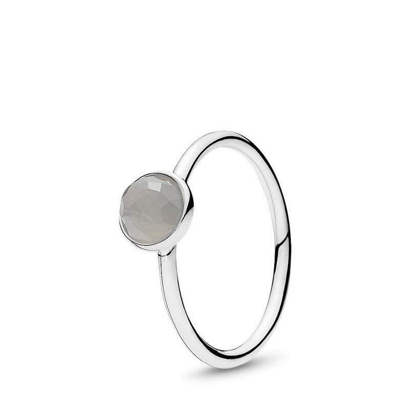 Pandora June Droplet Stackable Ring Silver Egypt BQ8597410